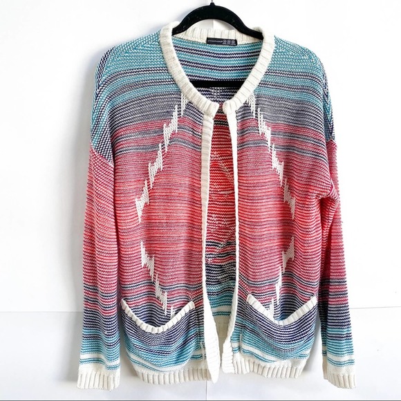 Atmosphere Tribal Knit Cardigan 90s Inspired - Picture 2 of 4